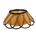thumbnail image 6 of 2X 7 Inch Plastic Braided Basket Fruit Vegetable Container Holder Black&Orange, 6 of 8