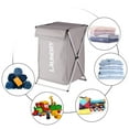thumbnail image 5 of Laundry Basket Clothes Hamper Organizer Sorter Storage Foldable with Cover Handle Aluminum Frame for Bathroom Bedroom Home Gray, 5 of 8