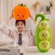thumbnail image 4 of Bonita almohada de peluche con forma de fruta de simulación, naranja, manzana, kiwi, sandía, suave y rellena, cojín para sofá con forma de pimiento y guisante, 4 of 5