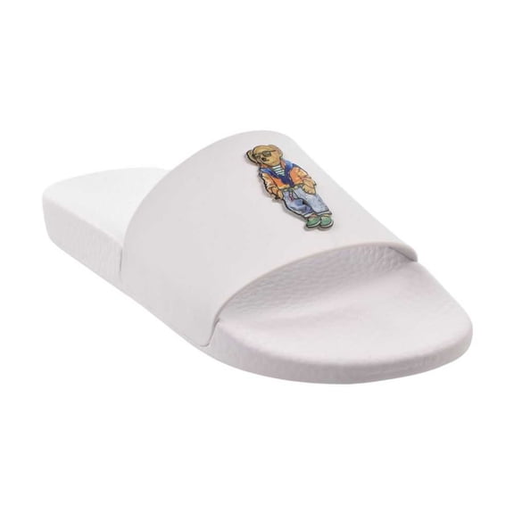 Polo Ralph Lauren Bear Men's Slides White/Beach 809p09762-001