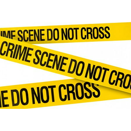 Crime Scene Do Not Cross Barricade Tape 3 X 100 • Bright Yellow with a bold Black Print for High Visibility • 3 in. wide for Maximum Readability • Tear Resistant Design