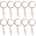thumbnail image 1 of 10 Uds. De piezas de llavero de decoración con conector de clavija de ojo de tornillo, accesorios DIY, 1 of 8
