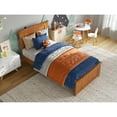 thumbnail image 3 of AFI Naples Twin Solid Wood Low Profile Platform Bed with Matching Footboard, Light Toffee, 3 of 11