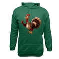 thumbnail image 4 of VBTAPA Thanksgiving Turkey Hoodies for Men Novelty Holiday Party Hooded Sweatshirt Loose Casual Pullover Hoodie Thankful Grateful Blessed Sweatshirt with Pocket Green M, 4 of 5