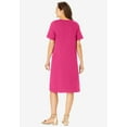 thumbnail image 2 of Woman Within Plus Size Perfect Short-Sleeve Crewneck Tee Dress, 2 of 6