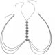 thumbnail image 1 of Jumpingount Cadena elegante de bikinis con cintura trasera para ropa de moda, cadena para el cuerpo con perlas de imitación bohemias estilo playa Ropa, zapatos y accesorios Miscelánea blanco, 1 of 6