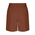 thumbnail image 7 of Lenpel Bermuda Shorts for Women High Waisted Wide Leg Pleated Knee Length Workout Long Shorts Casual Athletic Shorts with Pockets, 7 of 7