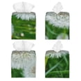 thumbnail image 2 of Naloa Dandelion Flower In The Meadow Tissue Box Cover Leather Tissue Holder Square Facial Tissue Case for Bathroom, Vanity Countertop, Tabletop, Car, 2 of 7