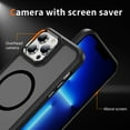 thumbnail image 3 of Dteck for iPhone 13 Pro Max Case with Magnetic, Compatible with MagSafe, Military Drop Protection Slim Translucent Matte Shockproof with Anti-Fingerprint Phone Case,Black, 3 of 8