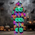 thumbnail image 4 of 2024 Rainbow Pumpkin Halloween Family Matching Outfits 4 Piece Set for Kids and Adults Comfortable Party Wear, 4 of 6