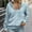 Light Blue, variant on Womens Zip Up Hoodies Waffle Knit Oversized Sweatshirts Jackets Casual Loose Long Sleeve Lightweight Coat Fall Fashion Outfits