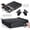 Black, variant on Manual Push Open Cash Register Drawer with Under Counter Mounting Metal Bracket - 16" Black/Stainless Steel Front Cash Drawer for POS, Partial Removable 5 Bill 8 Coin Tray, Key Lock, Media Slots