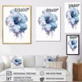 thumbnail image 4 of Designart "Harmonious Blue Hibiscus" Hibiscus Wall Art Living Room, 4 of 7
