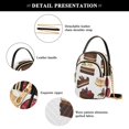 thumbnail image 4 of FORMRS Crossbody Bag for Women Shoulder Cell Phone Purse with Zipper, White Cakes Pattern, 4 of 7