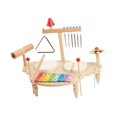 thumbnail image 1 of Juego de batería para niños pequeños, juego de xilófono de percusión de madera, kits musicales de madera para niños y niñas, 1 of 9