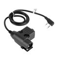 thumbnail image 3 of Adaptador de enchufe de cable militar para walkie-talkie, micrófono, auriculares, audífonos, 3 of 12