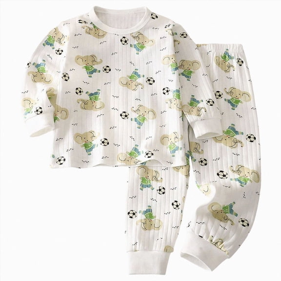 masbird Toddler Boys Girls Planet Pajamas Dinosaur Cotton Kids Truck 2 Piece Train Kids Pjs Fall Winter Sleepwear Clothes Set 6-24 Months 2 3 4 5 6 7 8 9 T Children(White,11-12 Y)