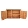 thumbnail image 4 of SalonMore Wooden Garden Cabinet with Double Doors for Tools Storage, 4 of 8