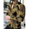 thumbnail image 1 of Traje de fiesta de lujo a la moda para hombre, camisa de solapa, manga larga, nueva ropa de moda para hombre, camisa abotonada, talla grande, 1 of 6