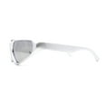 thumbnail image 4 of High Fashion Cropped Top 90s Sports Style Wrap Around Plastic Sunglasses Silver Mirror, 4 of 4