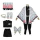 thumbnail image 1 of Kochou Shinobu Demon Slayer Cosplay Costume Set Anime Shinobu Haori Kimono Uniform Coat Women Halloween Roly Play Set, 1 of 4