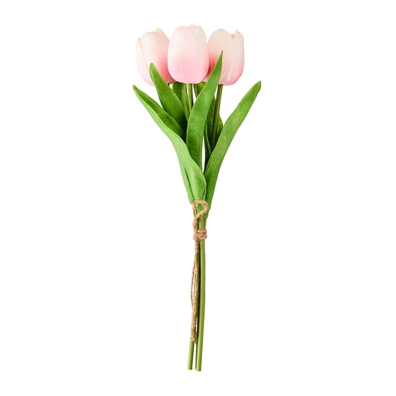 Artificial Tulip Bundle, Pink, 11", Easter by Way To Celebrate