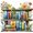 Bookshelf, variant on 5D DIY Highland Cow Diamond Art Kits for Adults-Full Drill Round Sunflowers Diamond Painting Kits for Beginners-Diamond Dots Paint by Numbers Kit for Home Wall Art Decor