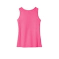thumbnail image 4 of District Teen Female Regular Plain Sleeveless Tank Fuchsia Frost Medium, 4 of 4
