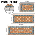thumbnail image 2 of TECHVIDA Kitchen Rugs 3-Piece Set, Non-Slip Washable Boho Farmhouse Floor Mats for Hallway or Pantry, 2 of 9