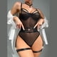 thumbnail image 4 of Gibobby Sujetador De Encaje Para Mujer Conjunto de sujetadores sexy súper push-up para mujer, lencería transparente, brasier de encaje y bragas a juego para mujer(Negro, CH), 4 of 5