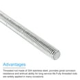 thumbnail image 4 of Tige Entièrement Filetée M8 x 150mm 18mm Pas Acier Inoxydable 304 Main Droite 8 Pcs, 4 of 7
