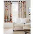 thumbnail image 2 of Thanksgiving Gnomes Blackout Curtains for Bedroom Living Room Darkening Curtains 63 Inches Long Yellow Fall Eucalyptus Fox Pumpkins Window Curtain 2 Panels Set Window Treatment Grommet Drapes 42"x63", 2 of 9