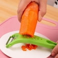 thumbnail image 6 of Gnmfd Thickened Double-Head Fruit and Vegetable Peeler, Stainless Steel Julienne Cutter for Carrots Cucumbers Potatoes, Multi-Functional Kitchen Tool for Meal Prep Cooking and Garnish, 6 of 6