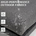 thumbnail image 3 of Mayincolor Aluminum Outdoor Loveseat, All-Weather Metal Patio Furniture Sofa, Patio Sofa Chair for Porch Backyard Garden, Grey, 3 of 6