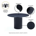 thumbnail image 5 of 7-Piece Hathaway Round Solid Wood Dining Table with 6 Dining Chairs in Gray, 5 of 6
