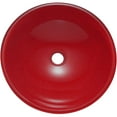thumbnail image 3 of Novatto TIG-8305ORB ROSSO Double Layer Solid Red Glass Vessel Bathroom Sink Set, Oil Rubbed Bronze, 3 of 4