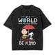thumbnail image 1 of Camiseta lavada vintage Charlie Brown y Snoopy, camisetas sencillas, camiseta hippie para hombre, camisetas casuales básicas Y2K de verano, 1 of 5