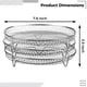 thumbnail image 4 of Rejillas para freidora de aire, tres rejillas apilables de 7,8 pulgadas para freidoras de aire de 4,2 qt a 5,8 qt, rejillas de flujo de aire deshidratador de acero inoxidable para freidoras de aire Ni, 4 of 6