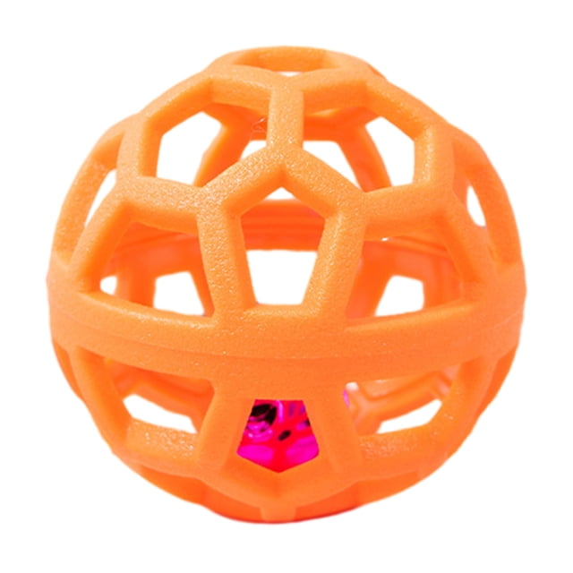 Jouet pour Animal en Forme de Balle Creuse avec Clochette Intégrée, Jouet pour Animal Résistant aux Morsures en Matériau TPR Souple, Jouet Interactif pour Chien, Jouet pour Chien Anti-Ennui