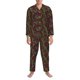 thumbnail image 3 of Balery Burgundy Peony Flowers Pijama para Hombre de Dos Piezas con Manga Larga, Conjunto de Dormir y Descanso Suave con Bolsillos-Medium, 3 of 7