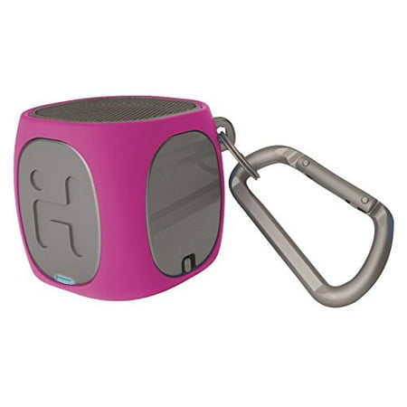 iHome iBT55PGC Bluetooth Rechargeable Mini Speaker System, Pink/Gray