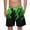 Green, variant on Summer Plus Size Men Shorts Elastic Waist Printed Moisture-Wicking Cargo Shorts With Pocket Beach Fashion Casual Outdoor Sport Athletic Gym Shorts Sweatpants M-4XL