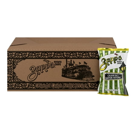 Zapp's Kettle Potato Chips, Cajun Dill Gatortator, 25 Ct