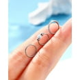thumbnail image 4 of 18G 3PCS Nose Rings Hoops 316L Surgical Steel Opal Nose Rings for Women 8mm/10mm Septum Rings Clear CZ Daith Helix Tragus Conch Piercing Jewelry Cartilage Earring, 4 of 6