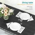 thumbnail image 5 of 7-Piece Outdoor Sectional Set with Dining Table & Ottoman, PE Rattan Patio Furniture for All-Weather Comfort, 5 of 8