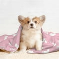 thumbnail image 4 of XMXY Dog Throw Blankets, Soft Cozy Baby Footprints Footsteps Pet Blankets for Couches Machine Washable for Indoor Cats Dogs, Small Size, 4 of 8