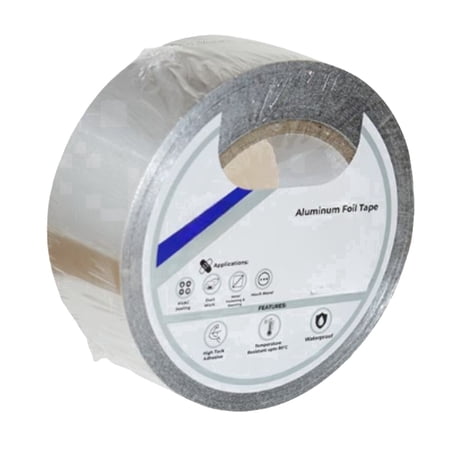 SSBM Silver Aluminum Foil Tape 2 x 60 Yards 384 Rolls 4.92 Mil HVAC Cold-Resistant for Electroplating Heat Reflection General home office and construction use