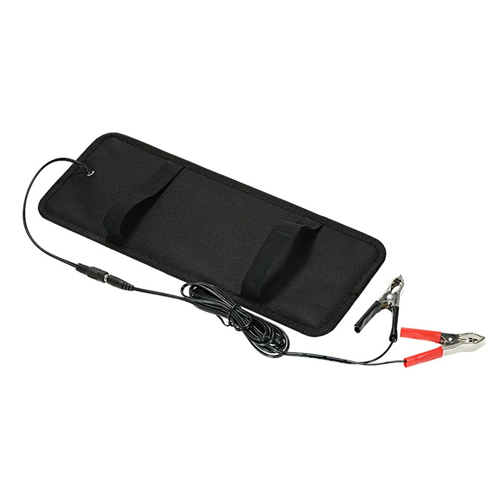 BUYISI 20W 18V DC Output Solar Panel Charger Used For Cars/Camping/Outdoor With Cigarette-Lighter Plug/Battery Charging Crocodile Clip