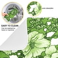 thumbnail image 2 of Flowers in Green Leaves Dish Drying Mat Microfiber Kitchen Pad Large Counter Absorbent Dish Mats Drainer Rack 16"x18", 2 of 7