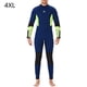 thumbnail image 2 of Traje de baño de neopreno traje de baño impermeable espesado 5 mm espalda con cremallera Snorkel deportes de agua Manténgase cálido para nadar hombre surf, Navy 3xl Advancent OD019356-24, 2 of 7
